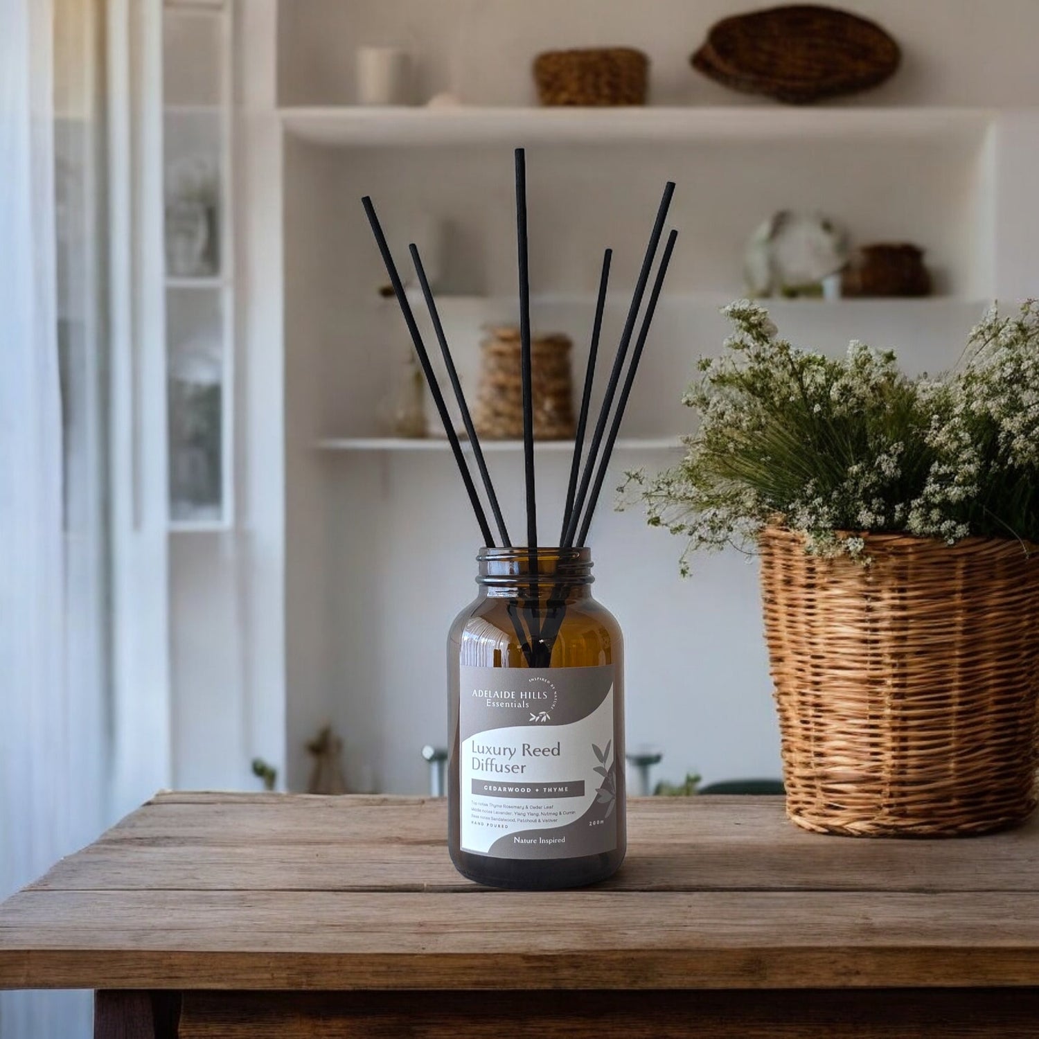 Botanical Inspired Soy Wax Candles & Reed Diffuser Collection - Adelaide Hills Essentials