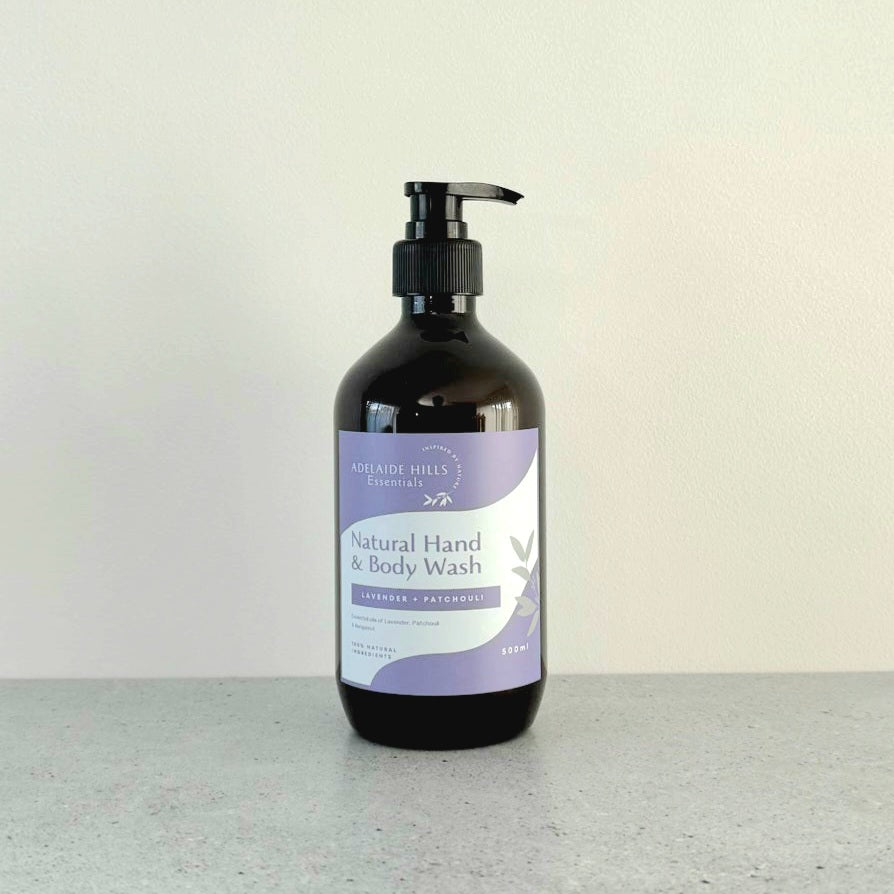 Hand & Body Wash - Lavender & Patchouli - Adelaide Hills Essentials