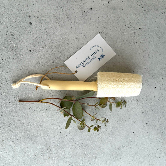 Natural Loofah Sponge Brush - Adelaide Hills Essentials