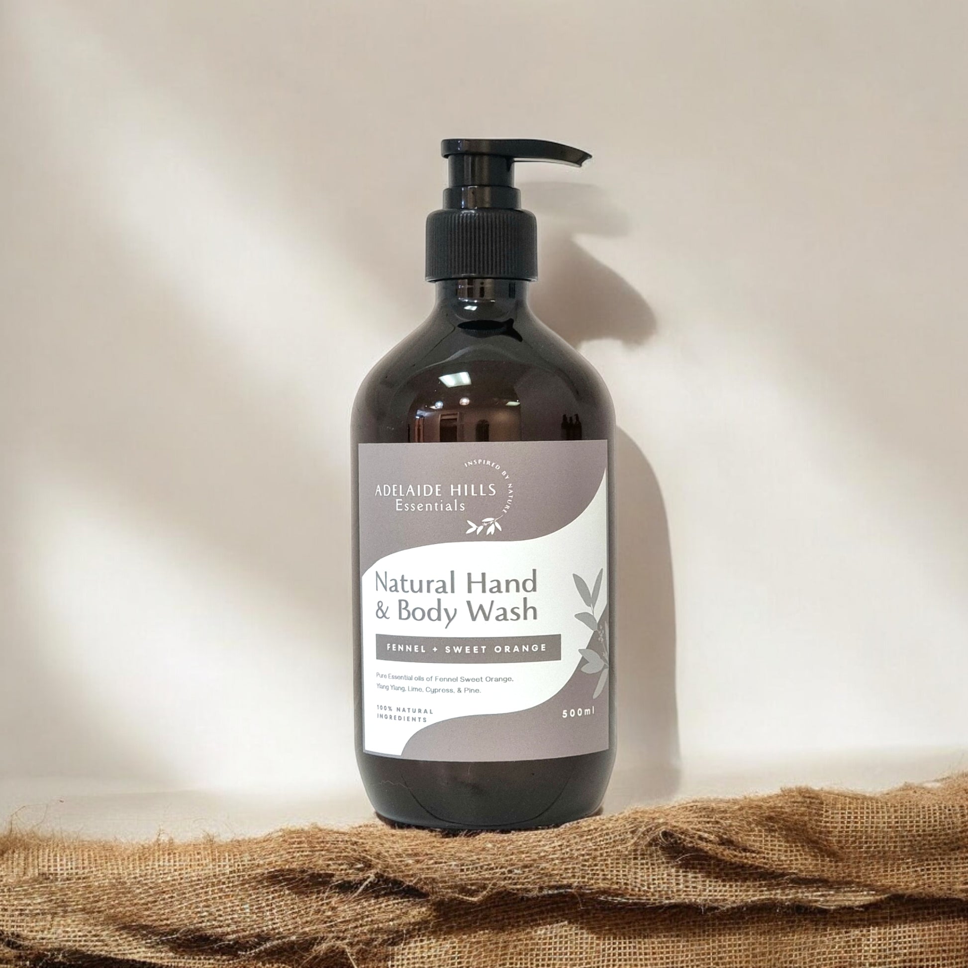 Hand & Body Wash - Fennel & Sweet Orange - Adelaide Hills Essentials