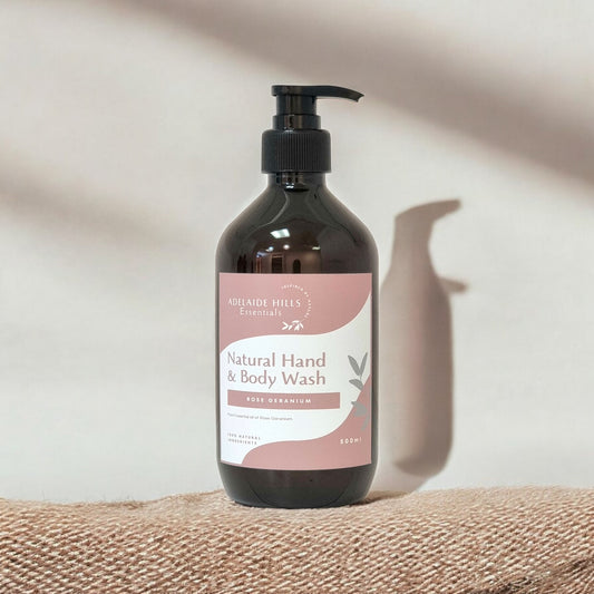 Hand & Body Wash - Rose Geranium - Adelaide Hills Essentials