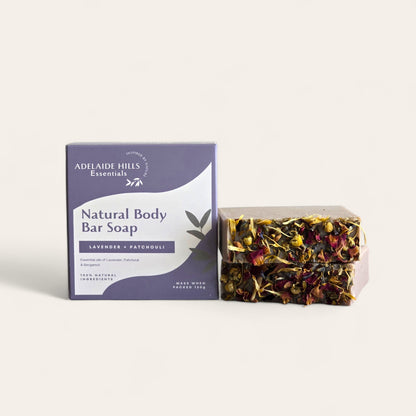 Natural Body Bar Soap - Lavender & Patchouli - Adelaide Hills Essentials