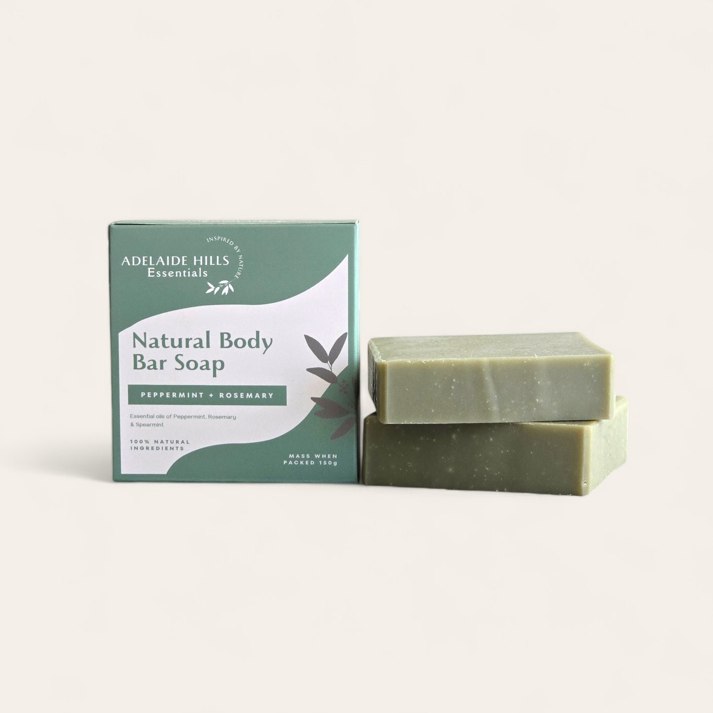 Natural Body Bar Soap - Peppermint & Rosemary - Adelaide Hills Essentials