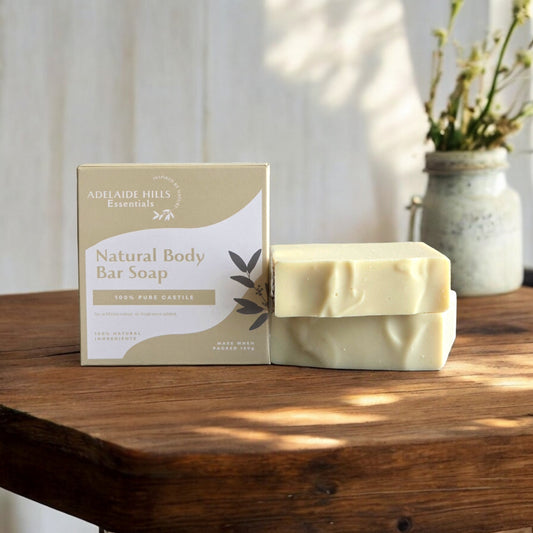 Natural Body Bar Soap - Castile - Adelaide Hills Essentials